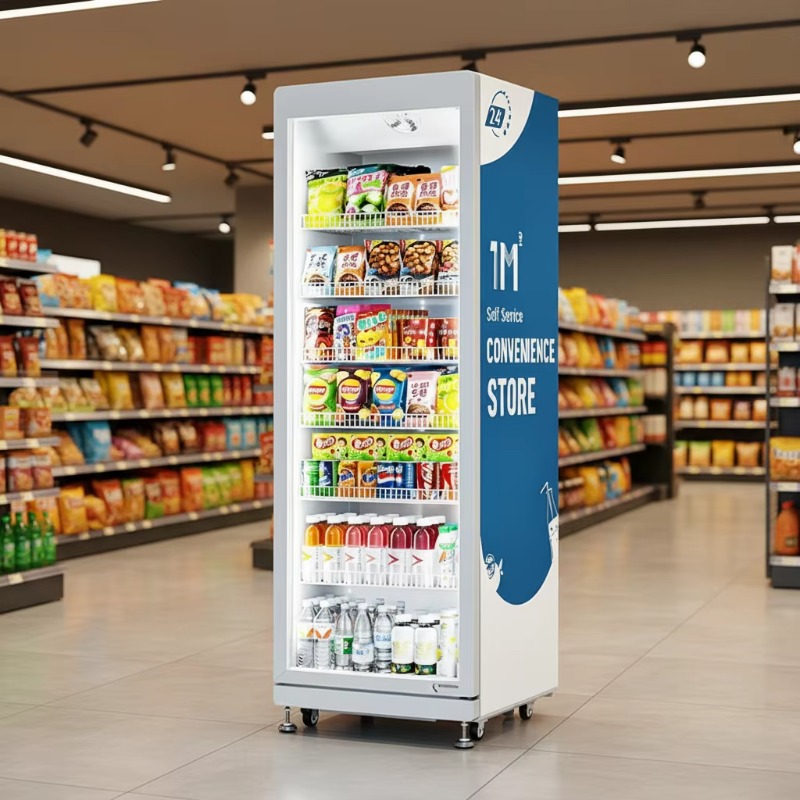 Open Vending Machine - Distributeur automatique FOODLINE personnalisé, alimenté par